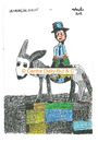 Le cavalier debout [Dessin de Lionel Vinche]